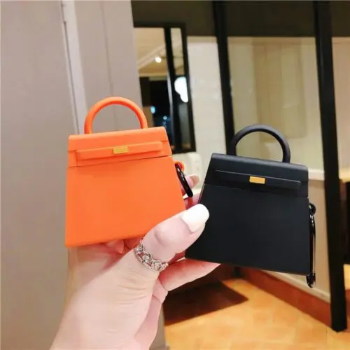 Luxury Purse Silicone Earphone Case Anti-Drop Protection for AirPods 1 & 2