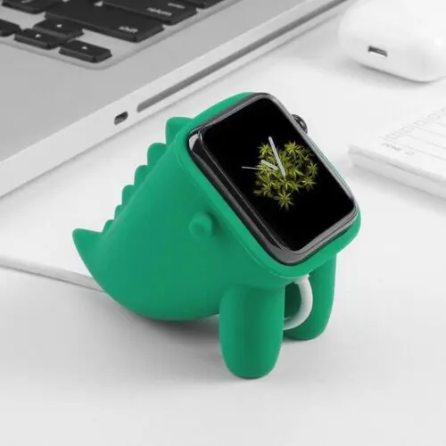 Little Dino Watch Stand Stylish Wireless Charging Dock in White, Pink, Green