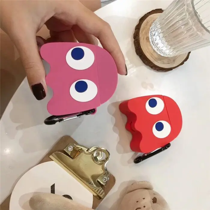 Playful Ghost Game Cartoon Silicone Wireless Protective Case Suitable for General and Generation 1 & 2