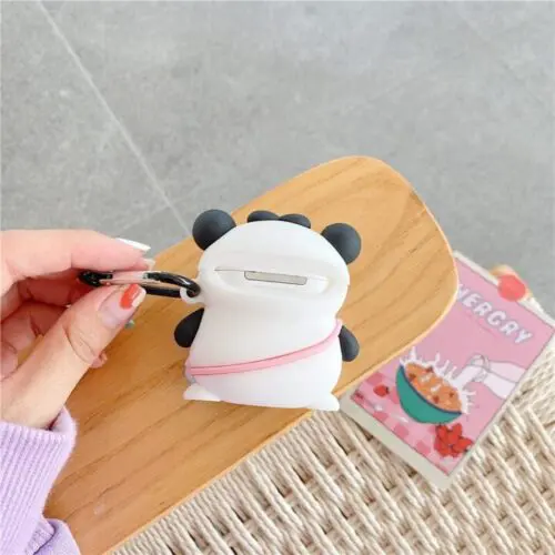 Cute Bear with Cow Costume Earphone Case Protective Cover for AirPods 1, 2 & Pro 3