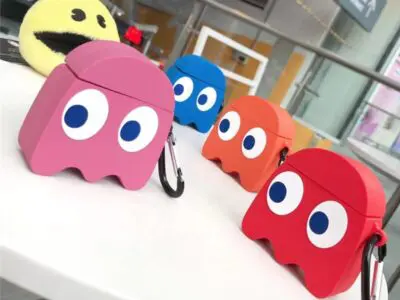 Playful Ghost Game Cartoon Silicone Wireless Protective Case Suitable for General and Generation 1 & 2
