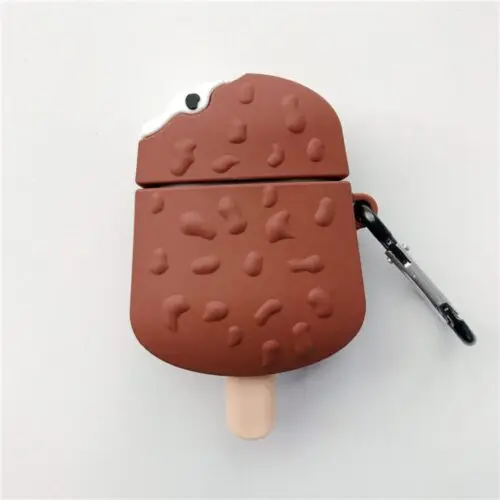 Adorable Ice Cream Earphone Case – Silicone Anti-Fall Cover for AirPods 1/2