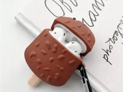 Adorable Ice Cream Earphone Case – Silicone Anti-Fall Cover for AirPods 1/2