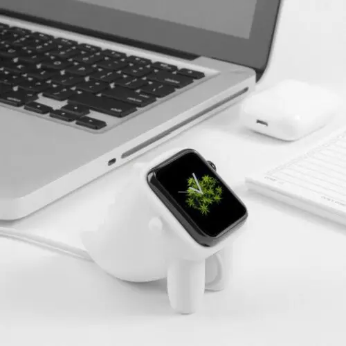 Little Dino Watch Stand Stylish Wireless Charging Dock in White, Pink, Green
