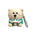 Silicone Bear Drinking Starbucks Earphone Protective Case Suitable for General, Generation 1, 2 & 3