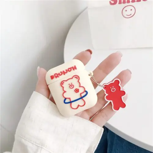 Cartoon Bear Earphone Case Protector Suitable for Generation 1,2 & 3
