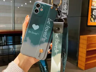 Adorable Phone Case with Wristband in Watercolor, Elegant Phone Cases