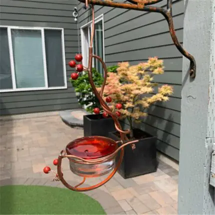 Cranberry Hummingbird Feeder