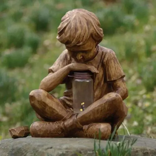 Garden Decoration Statue – Hand-Painted Resin Cartoon Ornament for Yard or Home