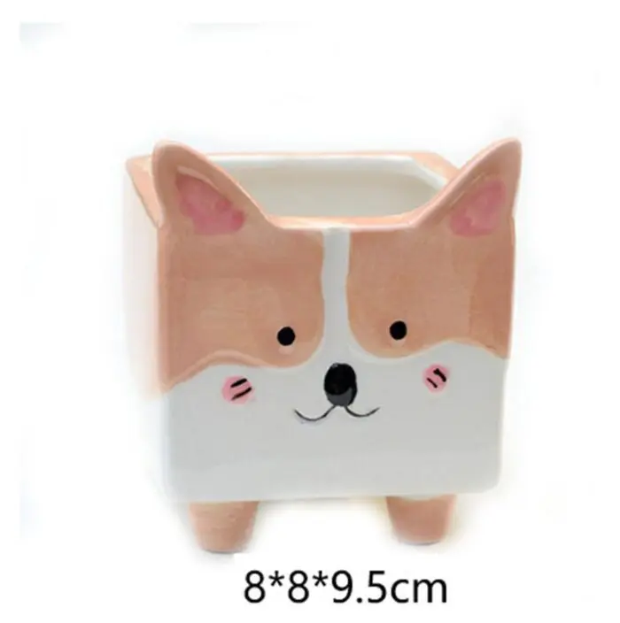 Cute Gardening Ceramic Flower Pot