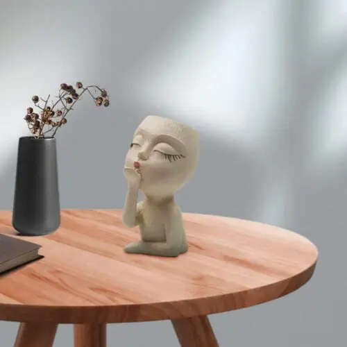 Doll Resin Flower Pot – Charming Decorative Planter for Indoor and Outdoor Use