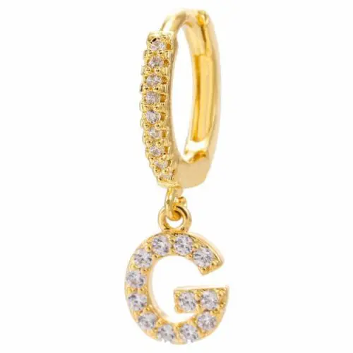 Alphabet Initial Letter Earrings: Personalized Gold-Plated Adornments for Women