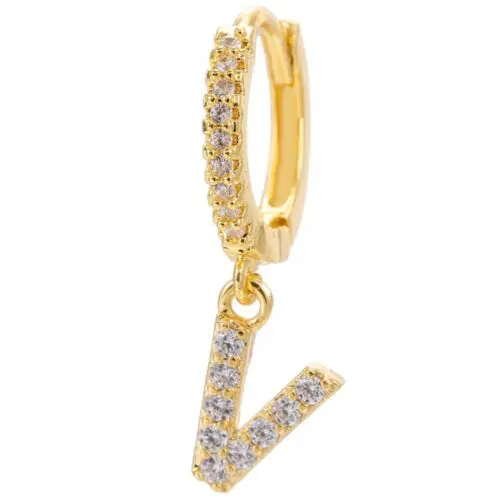 Alphabet Initial Letter Earrings: Personalized Gold-Plated Adornments for Women