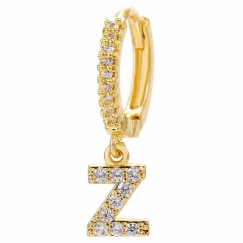 Alphabet Initial Letter Earrings: Personalized Gold-Plated Adornments for Women