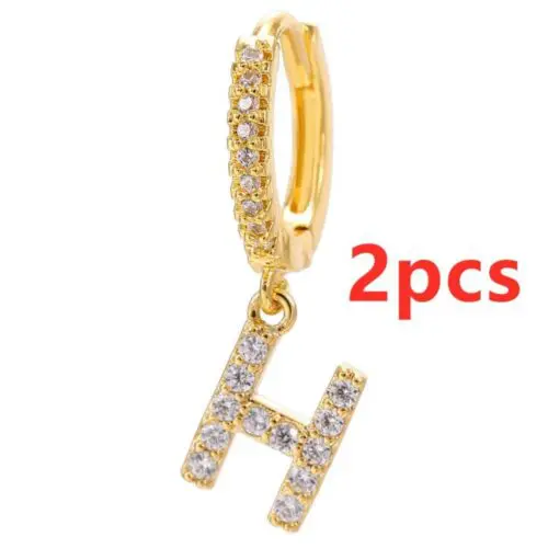 Alphabet Initial Letter Earrings: Personalized Gold-Plated Adornments for Women