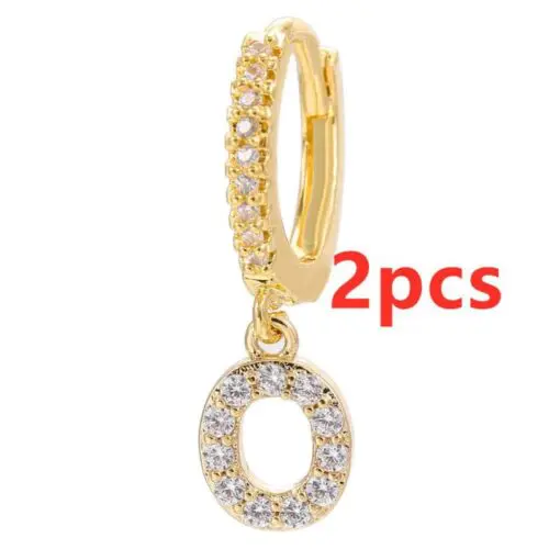 Alphabet Initial Letter Earrings: Personalized Gold-Plated Adornments for Women