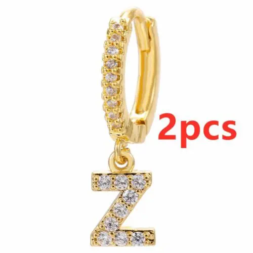 Alphabet Initial Letter Earrings: Personalized Gold-Plated Adornments for Women