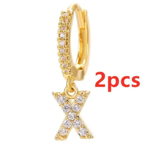 Alphabet Initial Letter Earrings: Personalized Gold-Plated Adornments for Women