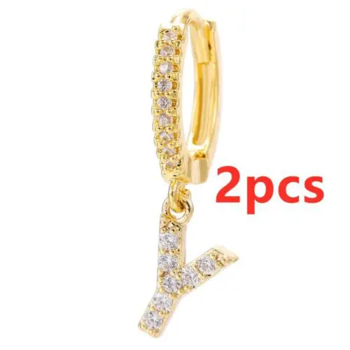 Alphabet Initial Letter Earrings: Personalized Gold-Plated Adornments for Women