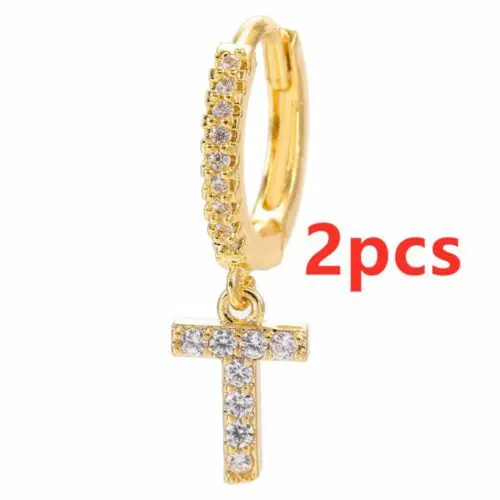 Alphabet Initial Letter Earrings: Personalized Gold-Plated Adornments for Women