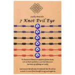 Evil Eye 6-Pack of Blue Eye Braided Adjustable Bracelets