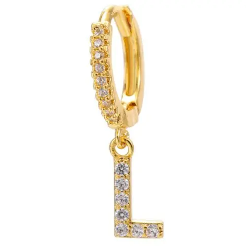 Alphabet Initial Letter Earrings: Personalized Gold-Plated Adornments for Women