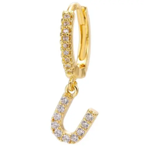 Alphabet Initial Letter Earrings: Personalized Gold-Plated Adornments for Women