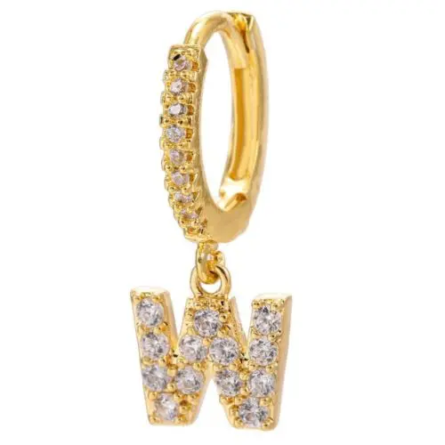 Alphabet Initial Letter Earrings: Personalized Gold-Plated Adornments for Women