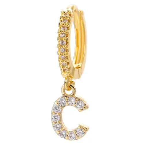 Alphabet Initial Letter Earrings: Personalized Gold-Plated Adornments for Women