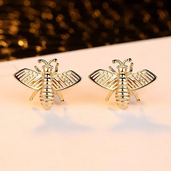 Korean Crystal Bee Earrings: Sweet, Simple, and Stunning Styles