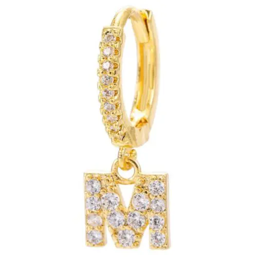 Alphabet Initial Letter Earrings: Personalized Gold-Plated Adornments for Women