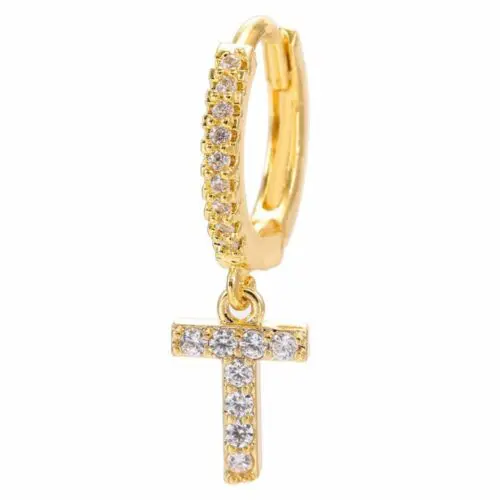 Alphabet Initial Letter Earrings: Personalized Gold-Plated Adornments for Women