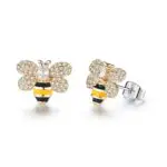 Korean Crystal Bee Earrings: Sweet, Simple, and Stunning Styles