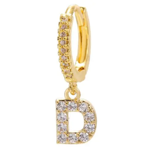 Alphabet Initial Letter Earrings: Personalized Gold-Plated Adornments for Women
