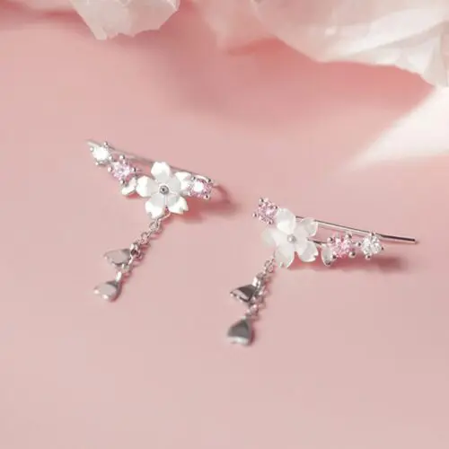 Fashion Flower Earrings: Super Fairy Flower Earrings with Exquisite Pendant