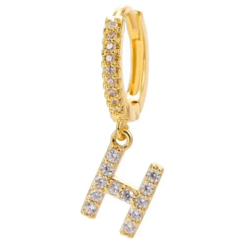 Alphabet Initial Letter Earrings: Personalized Gold-Plated Adornments for Women