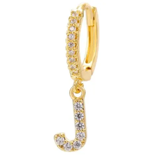 Alphabet Initial Letter Earrings: Personalized Gold-Plated Adornments for Women