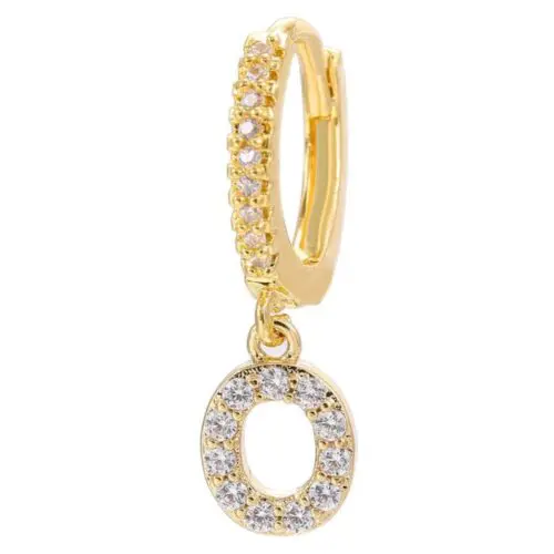 Alphabet Initial Letter Earrings: Personalized Gold-Plated Adornments for Women