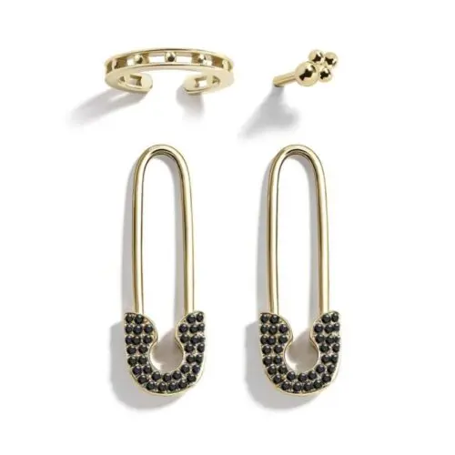 Unique Pin Rhinestone Earrings: Sparkling Alloy Rhinestone Stud Earrings