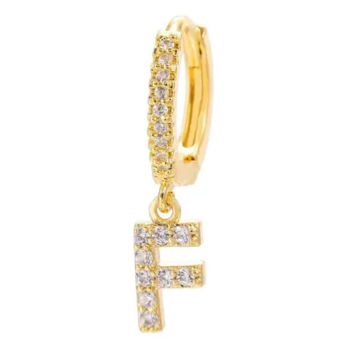 Alphabet Initial Letter Earrings: Personalized Gold-Plated Adornments for Women