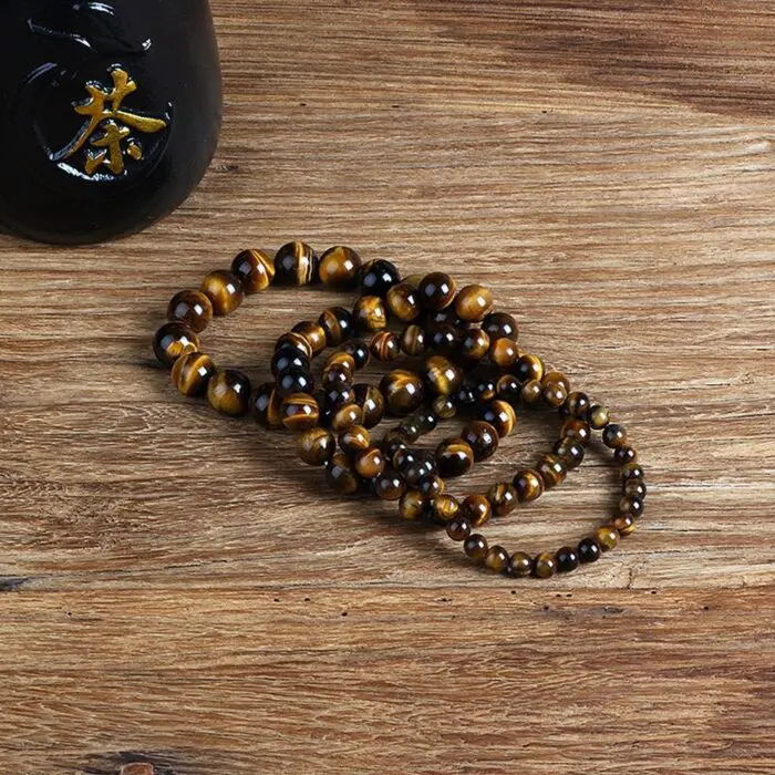 Natural Stone Bracelet Fashion Tiger Eyes Men Minimalist Beaded