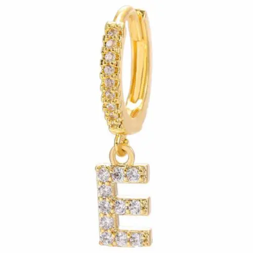 Alphabet Initial Letter Earrings: Personalized Gold-Plated Adornments for Women