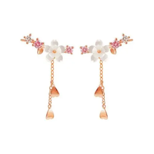 Fashion Flower Earrings: Super Fairy Flower Earrings with Exquisite Pendant