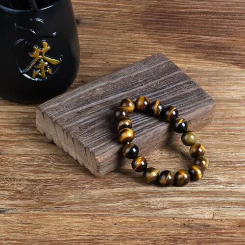 Natural Stone Bracelet Fashion Tiger Eyes Men Minimalist Beaded Tiger eye handmade bracelet