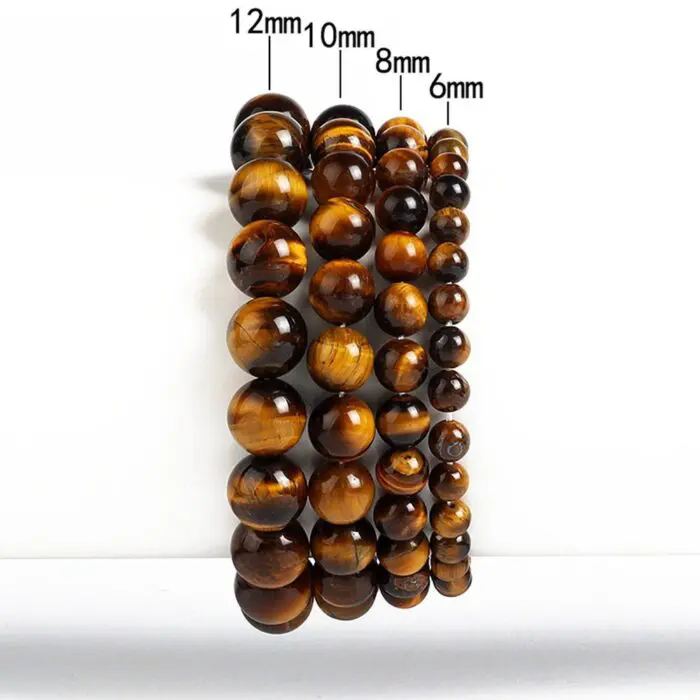 Natural Stone Bracelet Fashion Tiger Eyes Men Minimalist Beaded