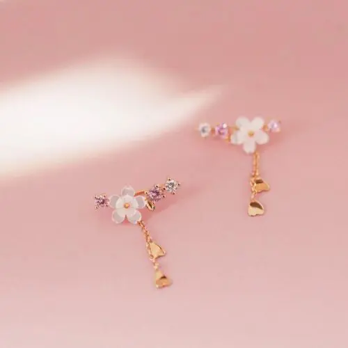 Fashion Flower Earrings: Super Fairy Flower Earrings with Exquisite Pendant