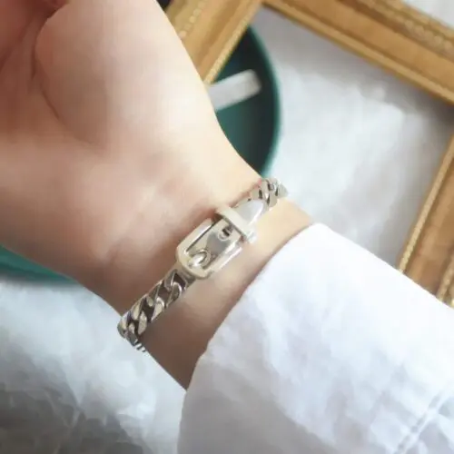 New 925 Silver Belt: 925 Sterling Silver Chain Belt Bracelet for Women