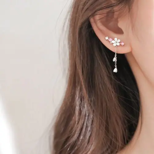 Fashion Flower Earrings: Super Fairy Flower Earrings with Exquisite Pendant