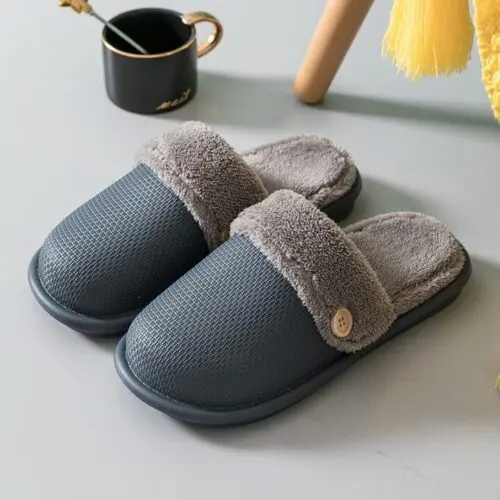 Warm Indoor Slippers: Non-Slip, Removable Lining for Home Use - Image 4
