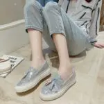 Fringe Stride Sparkle Sneakers